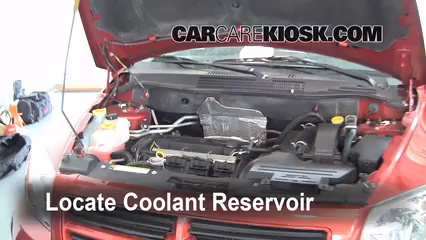 2008 Dodge Caliber SE 2.0L 4 Cyl. Refrigerante (anticongelante) Controlar nivel de líquido